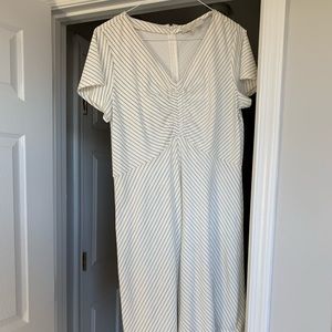White Casual Loft Dress! Size 14